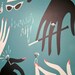 diamonds are forever midcentury 50's modernist retro poster