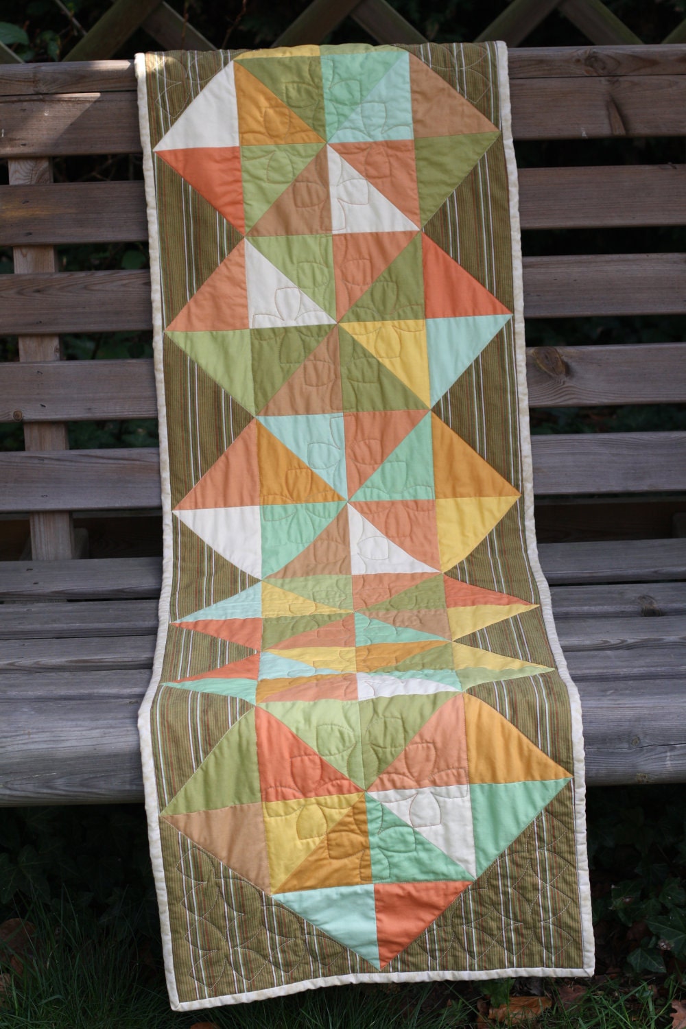 Quilted Pinwheel Table Runner
