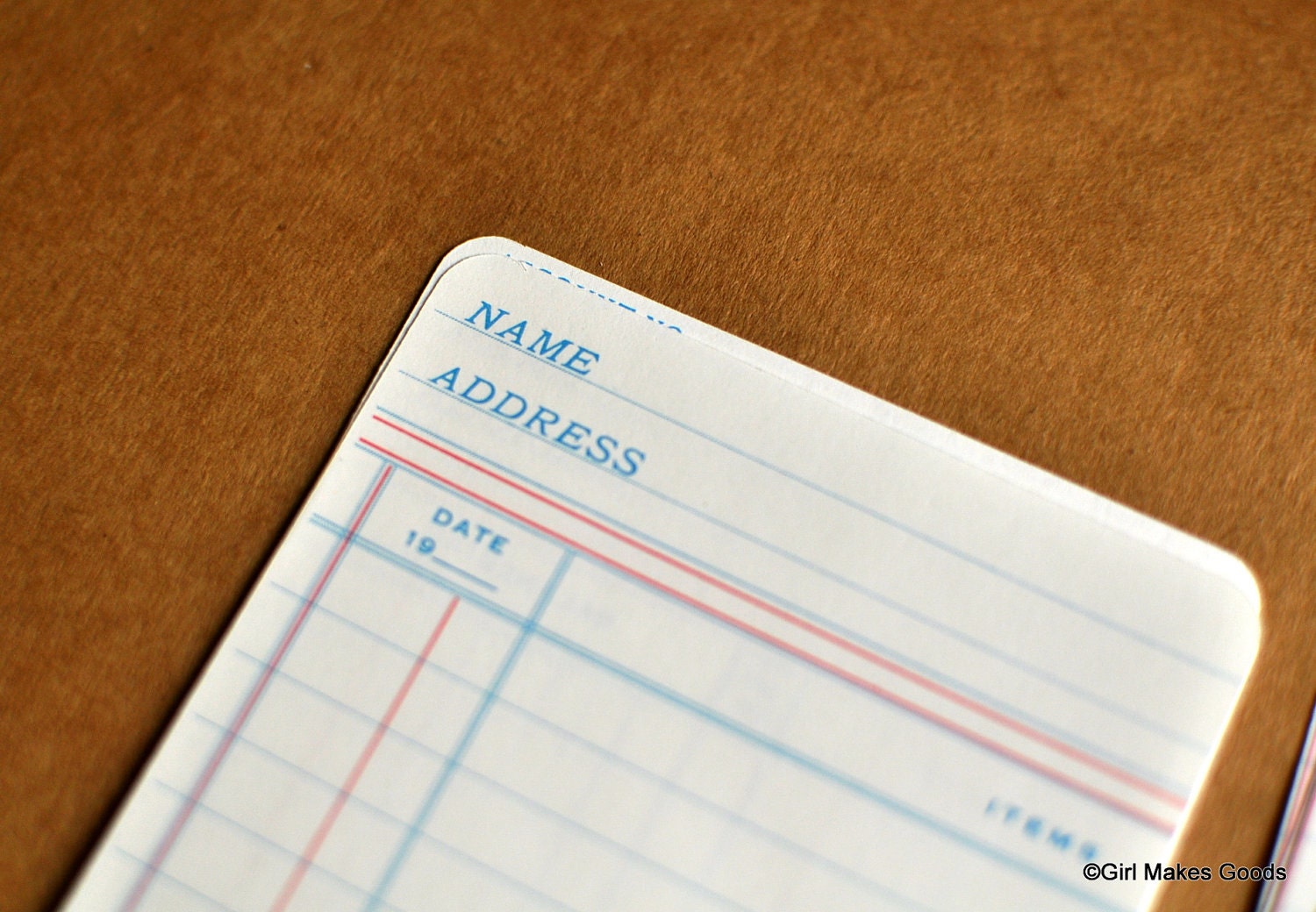 Vintage Journal Cards 3 x 4 Project Life--Ledger Sheets