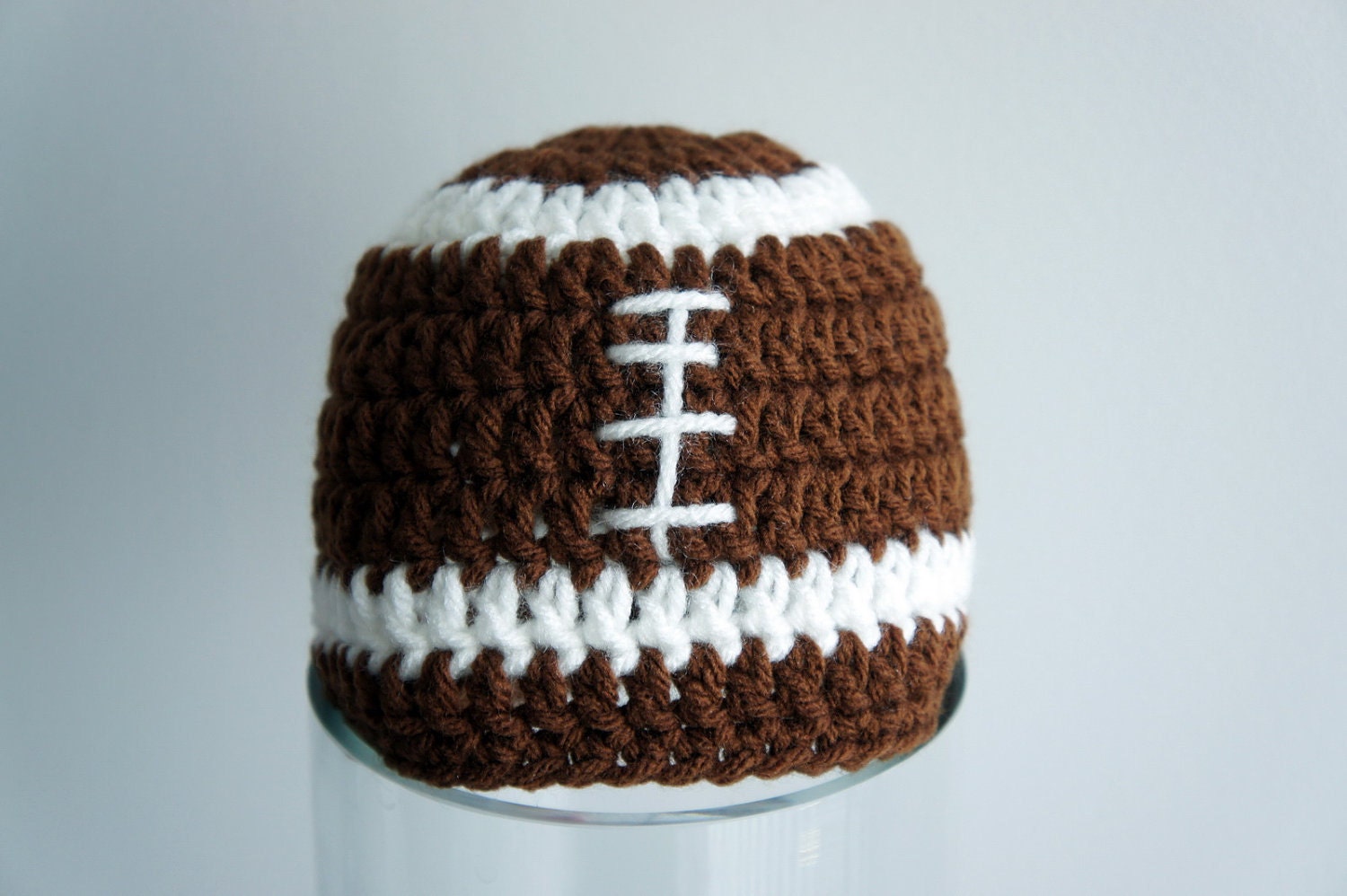 Football Hat, Rugby, NFL, Sports Hat, Crochet Baby Hat, Baby Hat, photo prop