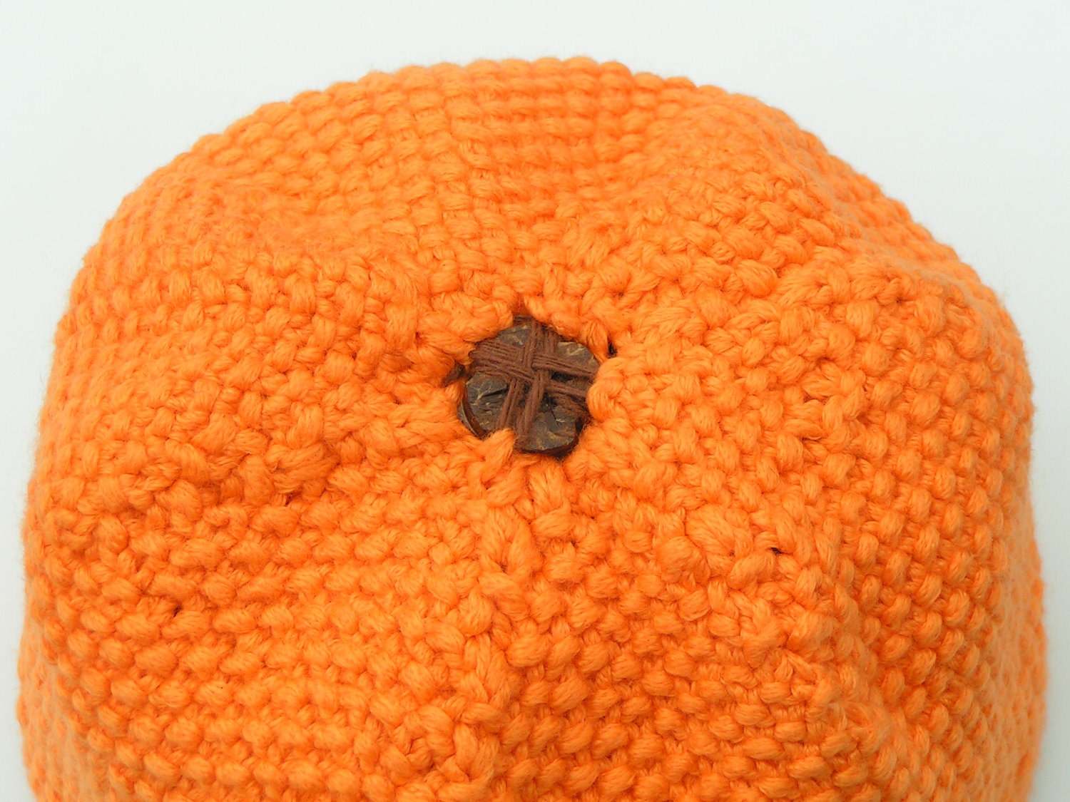 READY-MADE  - The Juicy Orange baby beanie inspired by The Very Hungry Caterpillar - 40cm baby hat for 3-6 months - photo prop