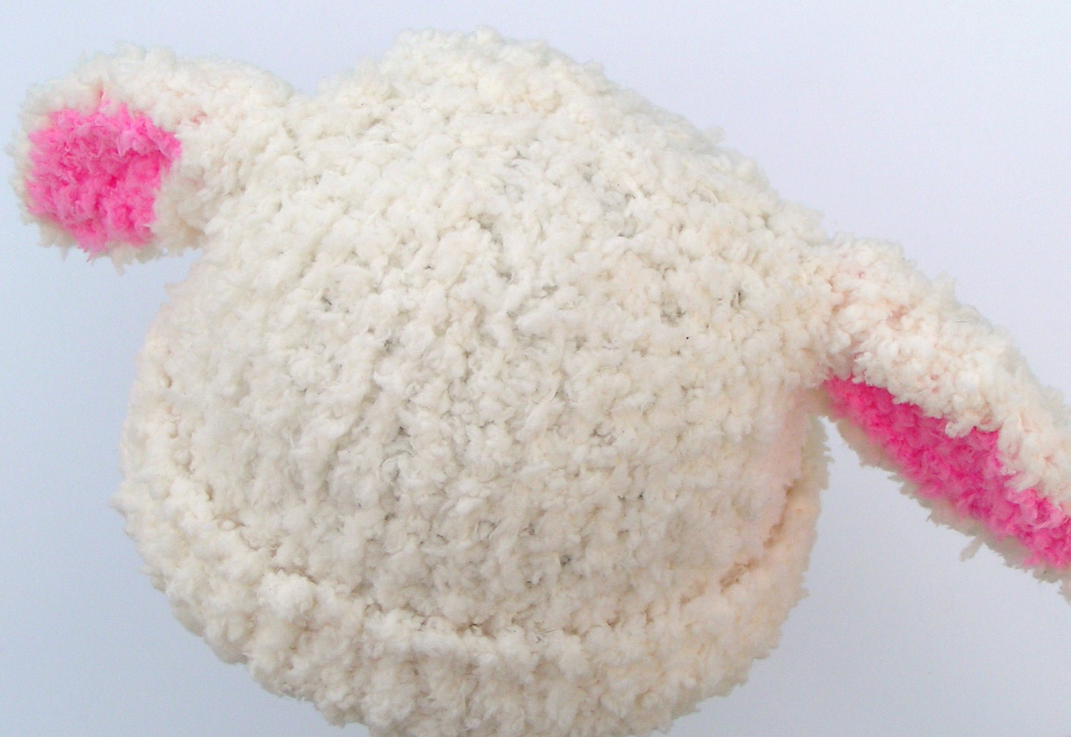 READY-MADE - The Spring Lamb baby beanie - 34cm baby hat for 0-3 months - photo prop