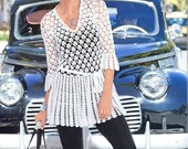 Pattern only - a crochet spring/summer/fall blouse tank