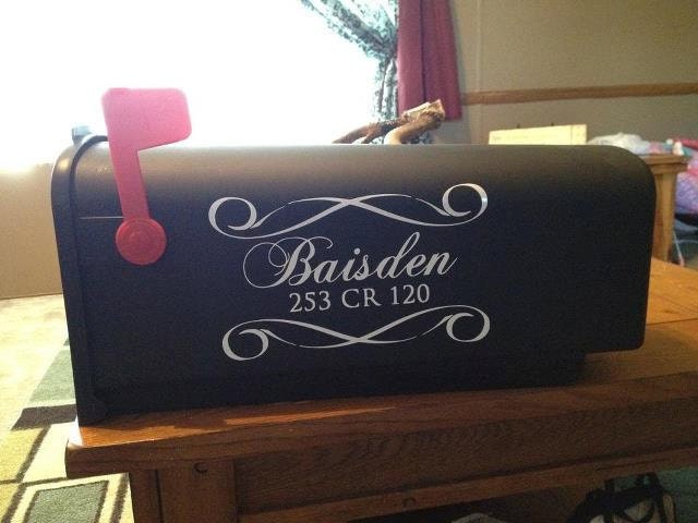 Personalized Mailbox Vinyl Decals