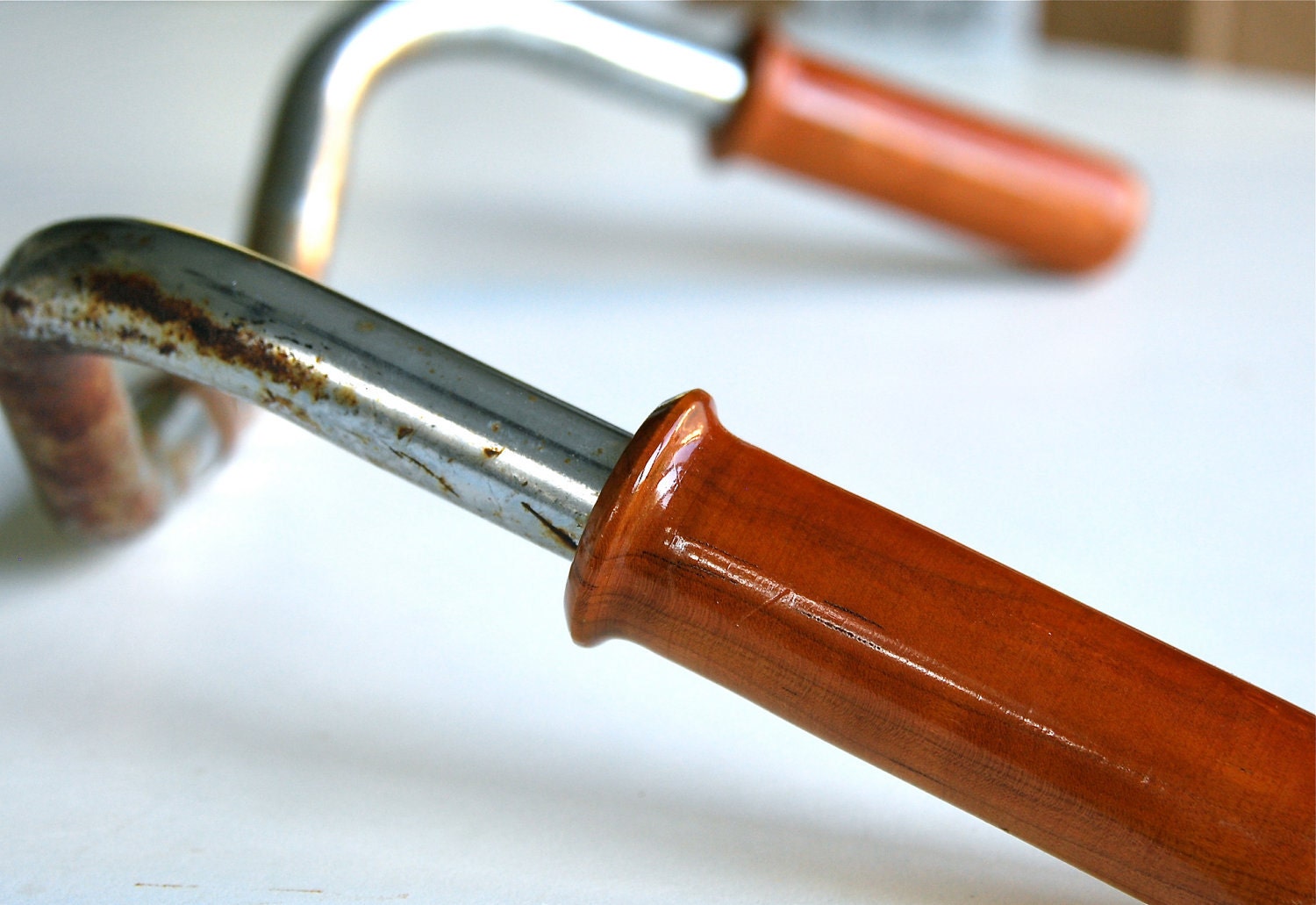 Handmade Wooden Bicycle Grips - Hardwood Bike Grips