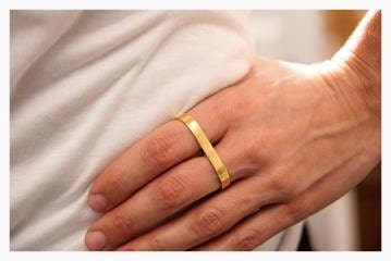 Brass Two Finger Ring -The Finger Double