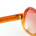REDUCED were 220 now 145 vintage 1970's unisex Yves Saint Laurent amber aviator lense unisex sunglasses