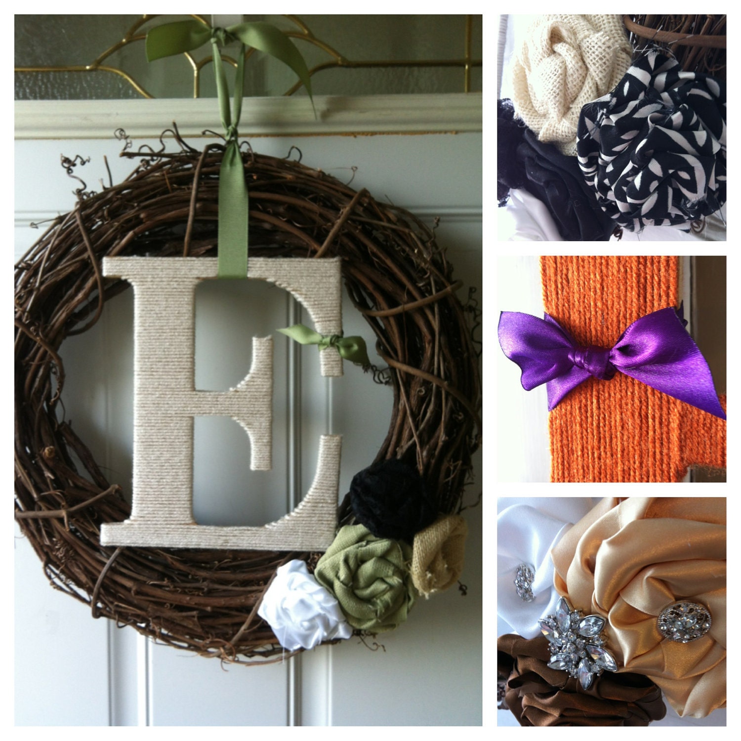 Custom Monogram Wreath