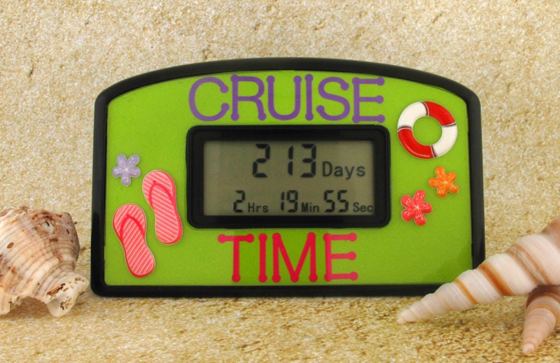 Cruise Time Vacation Countdown Clock