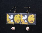 A Smear of Lipstick earrings