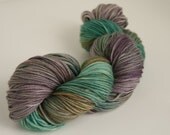 Handpainted 100% Superwash Merino Wool DK Yarn "King Triton" -- Granite DK