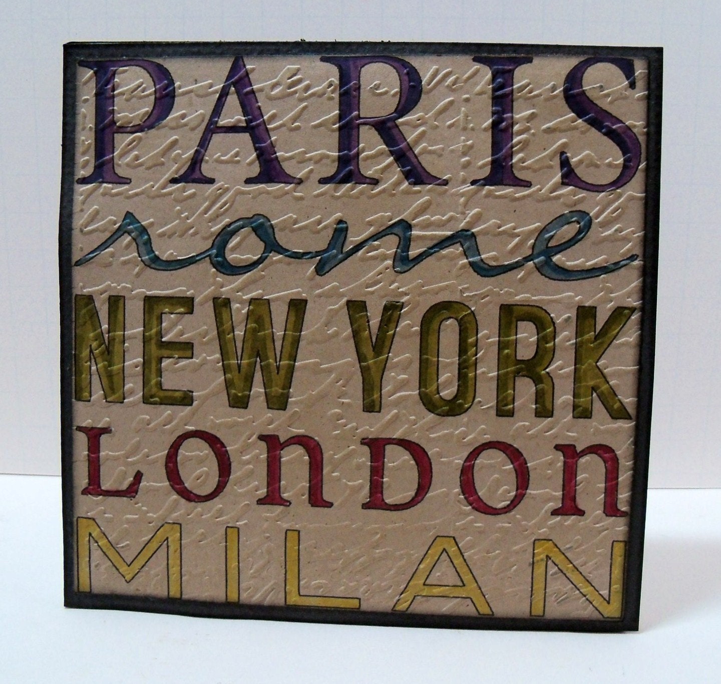 Paris Word Collage