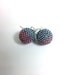 Two Tone Grey & Rose Pink Earrings