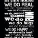 In This House, Family Home Rules poster, In Our Home size 11x14 - inspirational positive quotes, Family gift, birthday gift