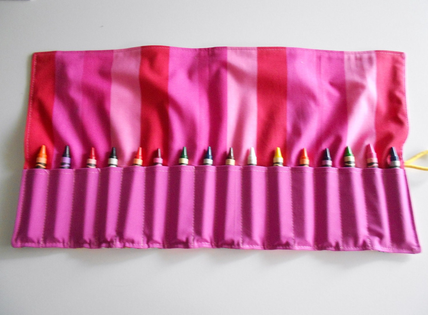 Pink Dora the Explorer 16 count crayon roll/ crayon wallet