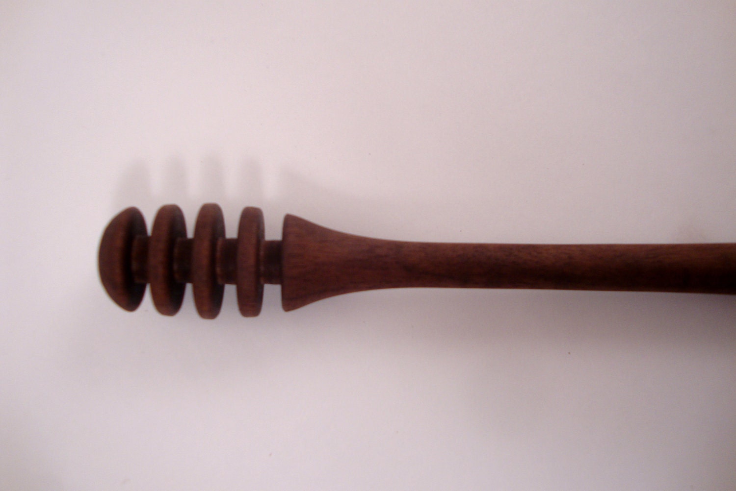 Black walnut honey dipper, aka honey stick, functional or decorative utensil