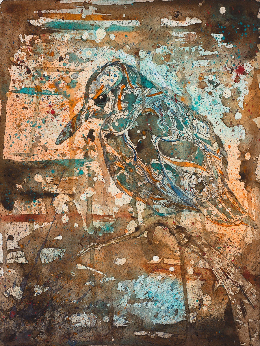 Kingfisher - 9x12 Archival Print