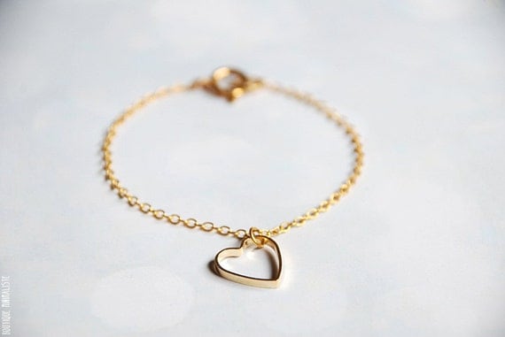 Heart Bracelet - Gold