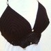 Crochet halter dark brown  top bikini,Bra /Bikini in dark brown color,halter,summer bikini,Summer Celebrations