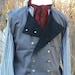Steampunk Victorian Waistcoat Vest Suiting LARP Cowboy Stripe Design