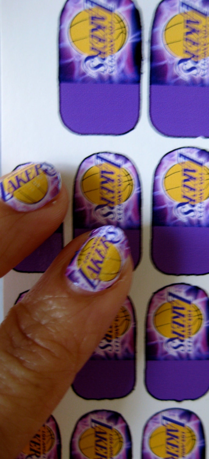 Let's Go Lakers Nail Decals