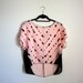 Handprinted Top, Sheer Blouse, Womens Shirt, Screenprinted tshirt