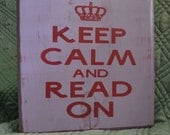Custom wood sign, wall art, home décor, keep calm, purple