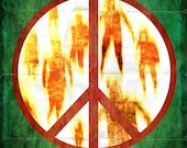 Zombie World Peace - 12x16 Digital Print