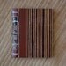 brown striped vintage hand made journal // hard bound journal