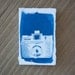 handmade journal with cyanotype of a holga