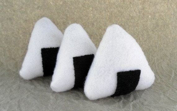 Hand-made Onigiri Catnip Filled Cat Toy