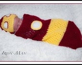Crochet Iron Man Hat and Cocoon Set