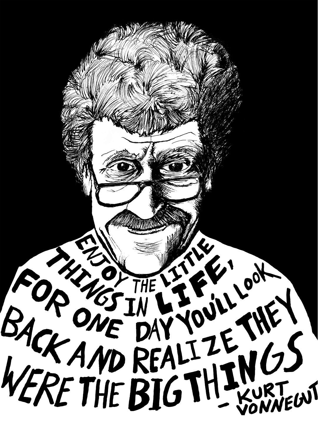 enjoy-the-little-things-in-life-kurt-vonnegut-500x676-r-quotesporn