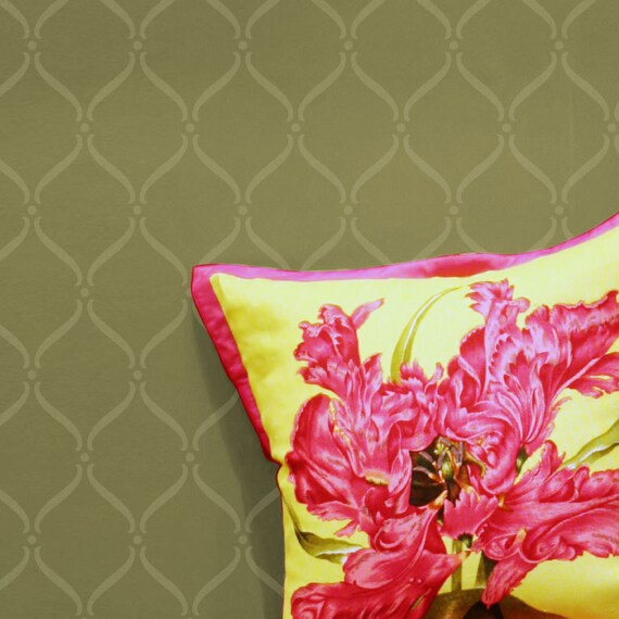 Flourish Trellis: Reusable, Wall Stencil, DIY stencil, Decorative Wall Stencils, trellis stencil, moroccan stencil,Wall Decor