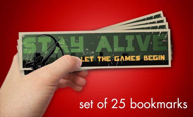 Hunger Games Bookmarks - SET OF 25