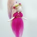 Waldorf inspired needle felted mobile: The Pink and Purple Colors Wool Fairies