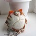 Needle Felted Toy - Orange cat Basil-Soft Sculpture, OOAK