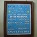 Pool Rules Framed Sign