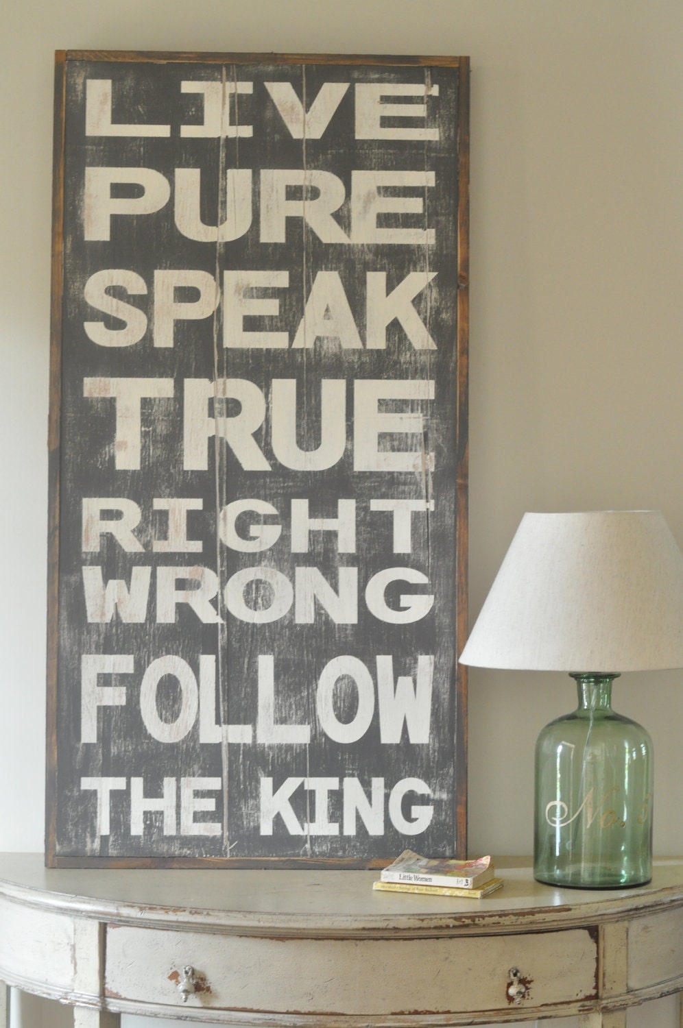 Live Pure Sign (Framed)