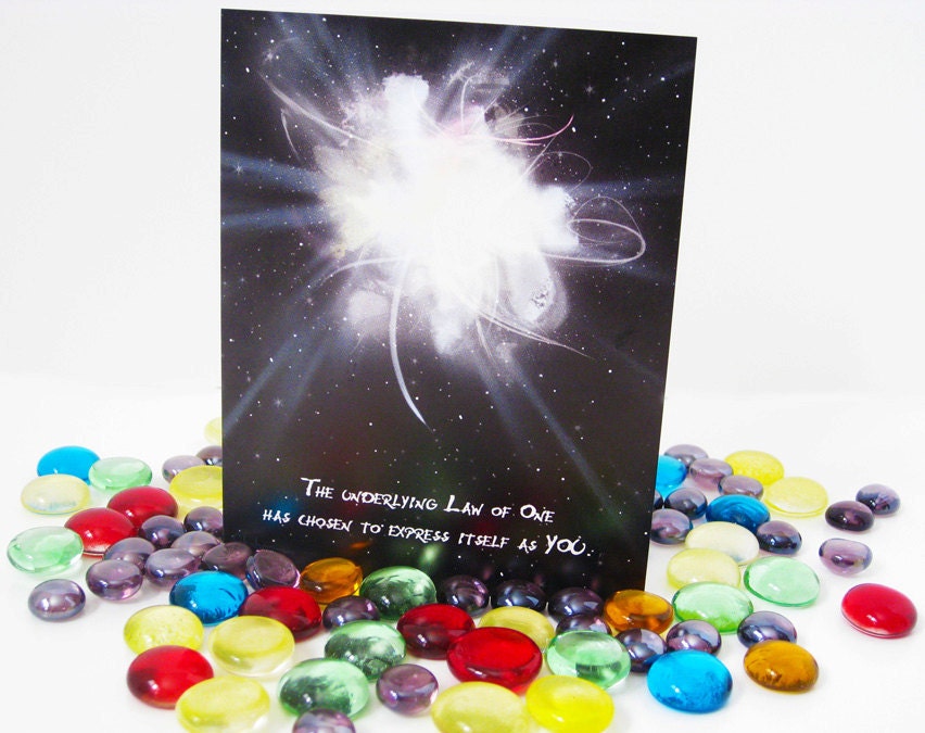 Unique Blank Greeting Card: EXPRESSED AS YOU