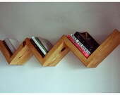 Zig zag floating bookshelf FREE SHIPPING