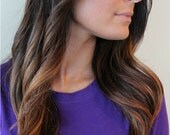 24" Weft Hair Extensions Custom Colored or Ombre