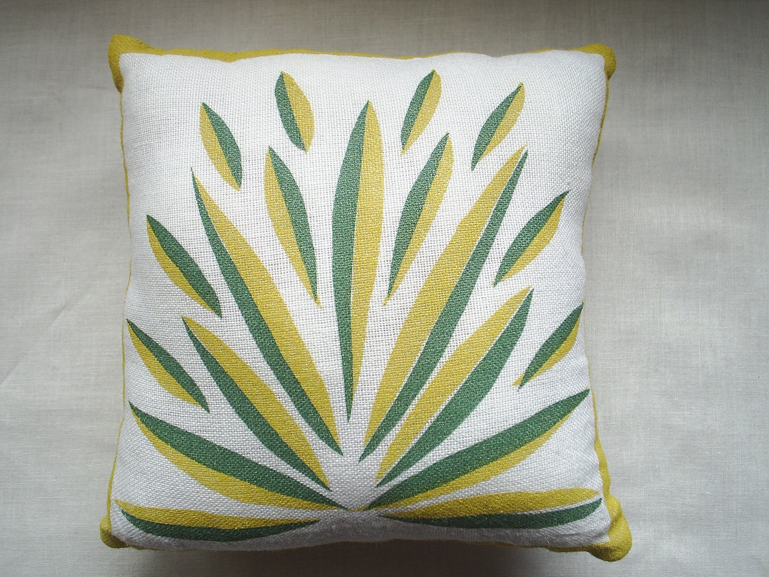 designer silkscreen pillow, 6"x6" - Desert