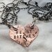 Mature Content - Necklaces - Best Bitches Necklaces Copper Heart on Stainless Steel Ballchain