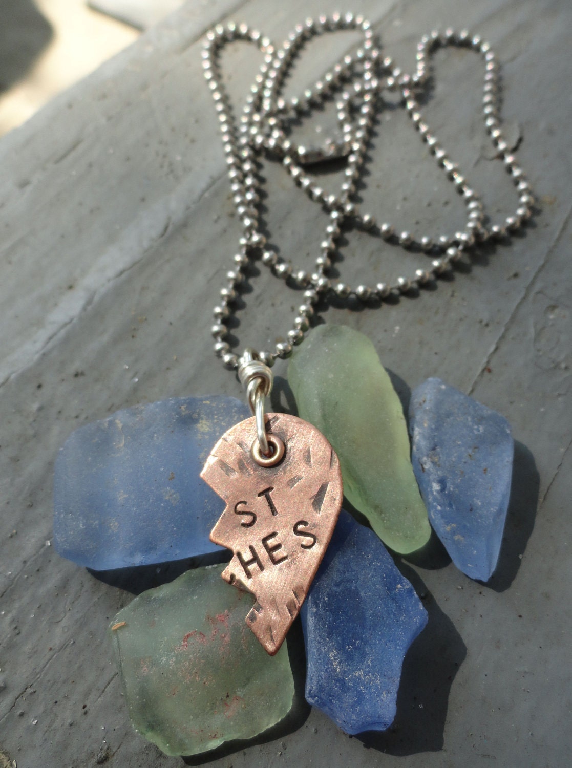 Mature Content - Necklaces - Best Bitches Necklaces Copper Heart on Stainless Steel Ballchain