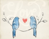 Love Birds 8 x 10 print