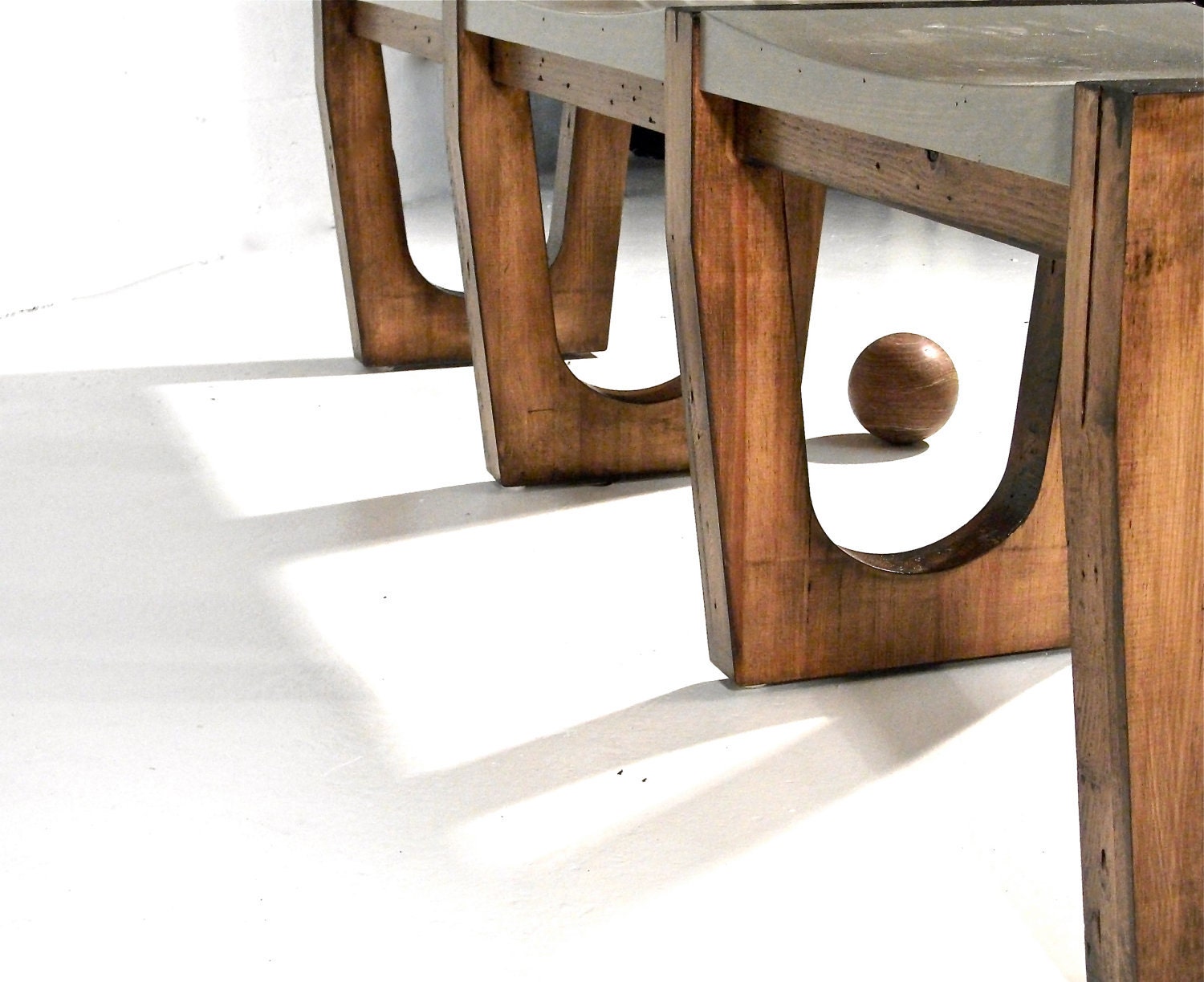 Reclaimed Bowling Lane Bench