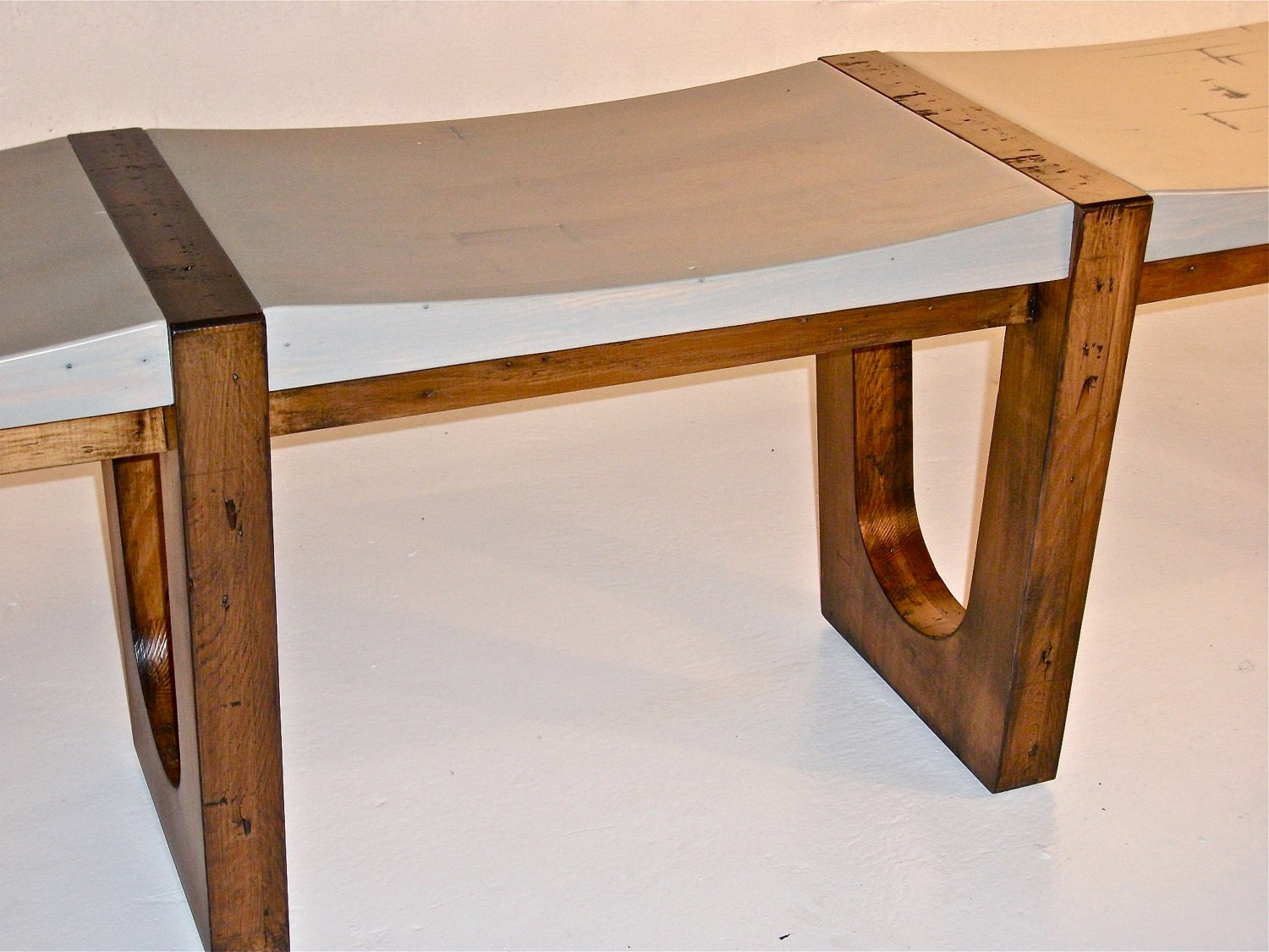 Reclaimed Bowling Lane Bench