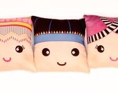 Mini 8x8 Violet Hmong Pillow 4