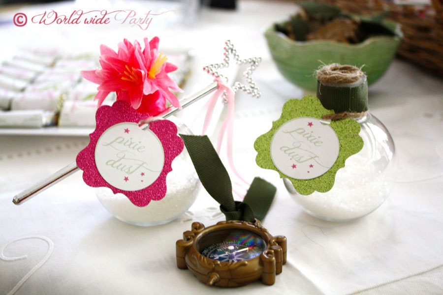 Pixie Dust Tags - Neverland Tinkerbell Party - printable file - PDF